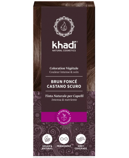 Khadi - Coloration végétale Marron Foncé brun - 100 gr