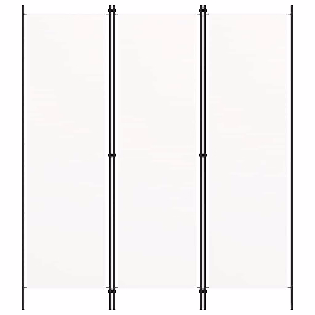 Cloison de séparation 3 panneaux Blanc 150 × 180 cm vidaXL