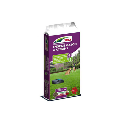 ENGRAIS GAZON 4 ACTION DCM® - 10KG