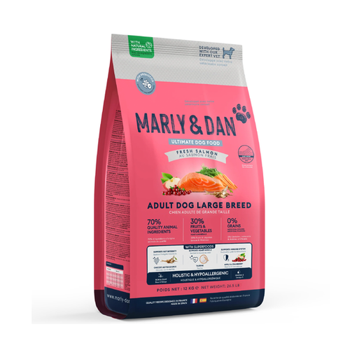 CROQUETTES CHIEN ADULTE GRANDE TAILLE MARLY & DAN® - 12KG