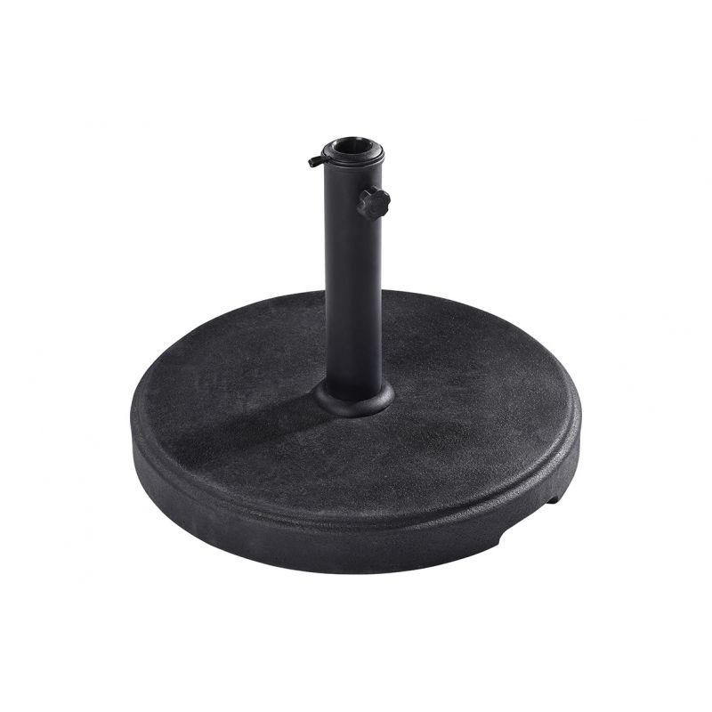 Pied de parasol rond 15 kg - Stabilité robuste pour votre terrasse