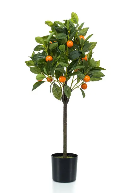 Nature maison：Oranger artificiel en pot - 30 x 75 cm