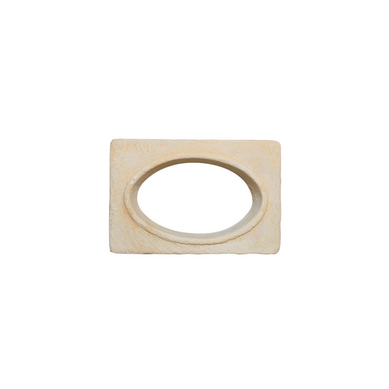 Oeil De Boeuf Ovale A Appliquer Ton Blanc