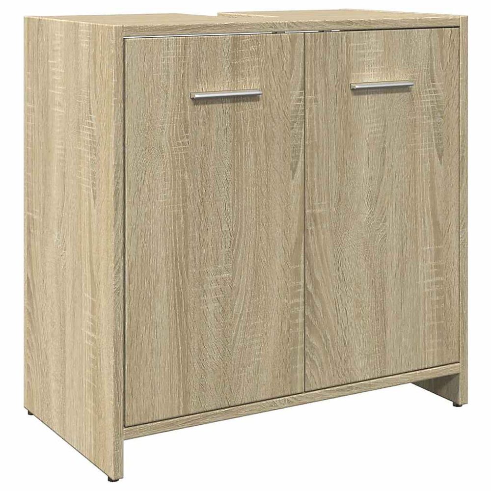 Armoire lavabo de salle de bain chêne sonoma 60 × 33 × 60 cm vidaXL