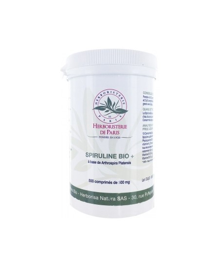 Herboristerie de Paris - Spiruline Bio Plus - 500 comprimés de 500 mg