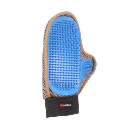 GANT DE MASSAGE ET DE BROSSAGE 'PIENNA' FLAMINGO® - BLEU