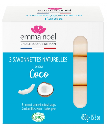 Emma Noël - Pack 3 Savons Coco - 3 Sachets