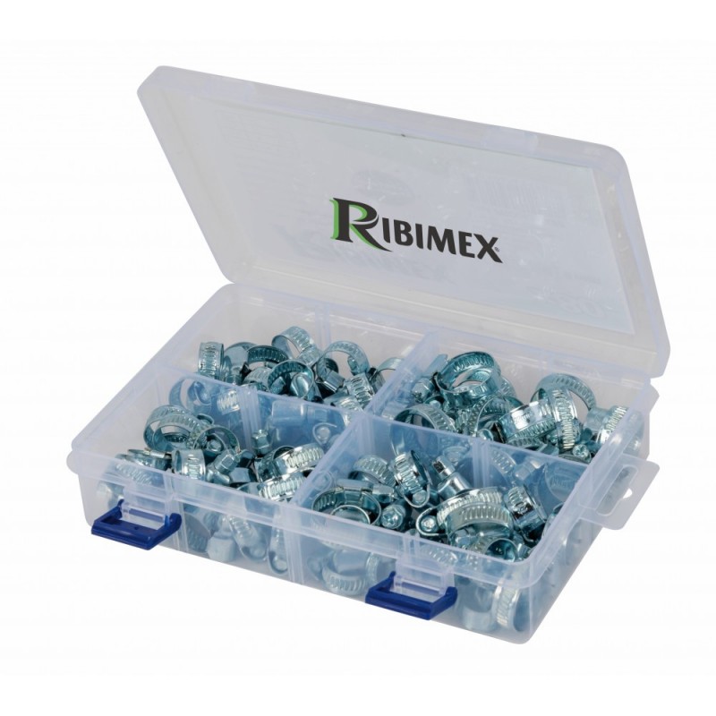 Collier de serrage en acier 80 pièces - Coffret plastique