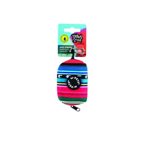 DISTRIBUTEUR DE SACS À DÉCHETS M-PETS® - JAZZ STRIPES
