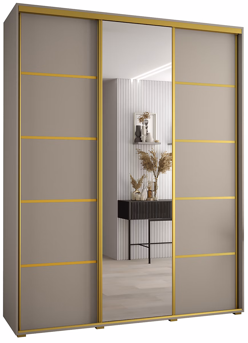 Armoire Dakota 5 a portes coulissantes 190/60/235 – 3 portes