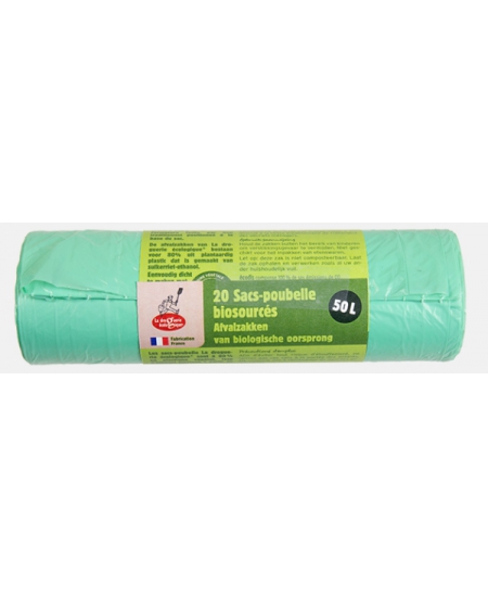 Droguerie Ecologique - Rouleau de 20 sacs poubelle de 50 litres