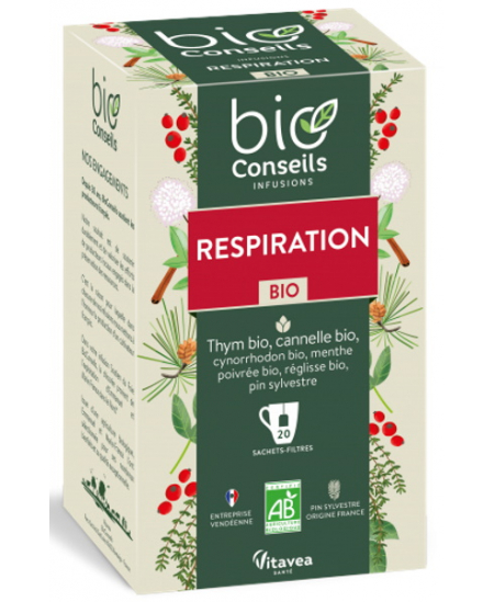 Bio Conseils - Infusion Respiration bio - 20 sachets