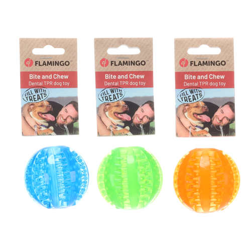 JOUET POUR CHIEN FLAMINGO® TRAPPA BALLE - ⌀6,8CM
