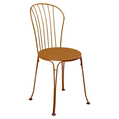 Maison et jardin：Fauteuil Chaise Opera + coloris marron en acier Fermob - 43 x 55 cm