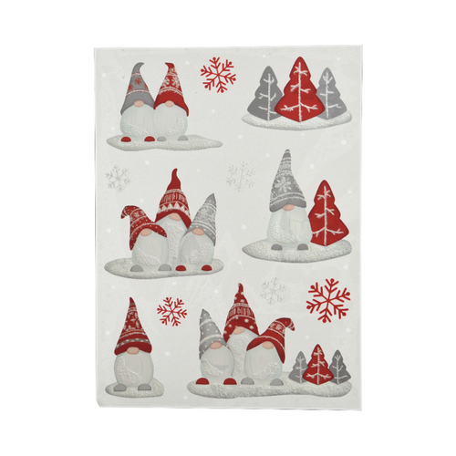 DÉCORATION DE FENÊTRE GNOMES DE NOËL