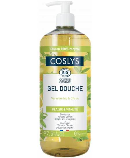 Coslys - Gel douche Verveine citron 1 Litre