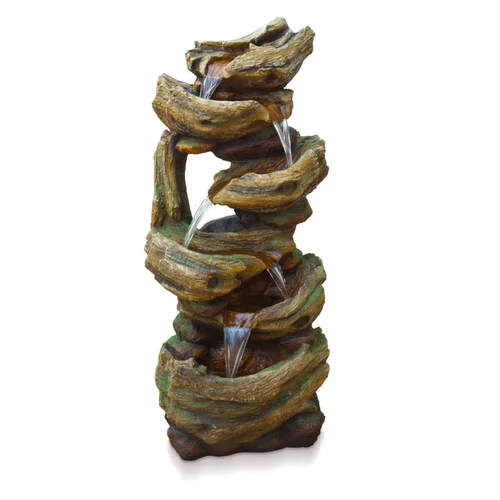 Pour vos besoins au jardin：Kit fontaine en polyrésine avec pompe Xtra 900 Nature Outside Living Trabia - 37 x 46,5 x 105 x cm