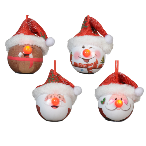 SUSPENSION POUR SAPIN EN MOUSSE AVEC NEZ LED