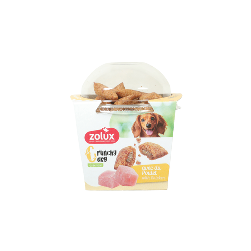 FRIANDISE POUR CHIEN 'CRUNCHY DOG' ZOLUX® - POULET - 75G
