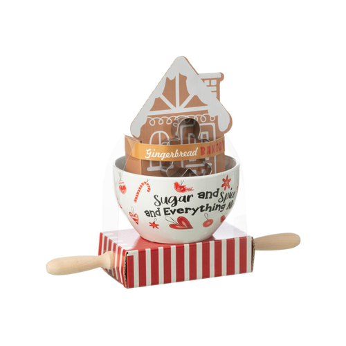 SET DE PÂTISSERIE PAIN D'ÉPICE EN CÉRAMIQUE