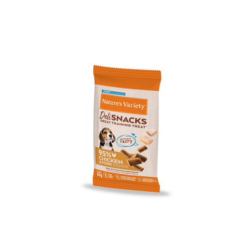 FRIANDISES POUR CHIOT NATURE'S VARIETY® - DELI SNACKS AU POULET - 50G