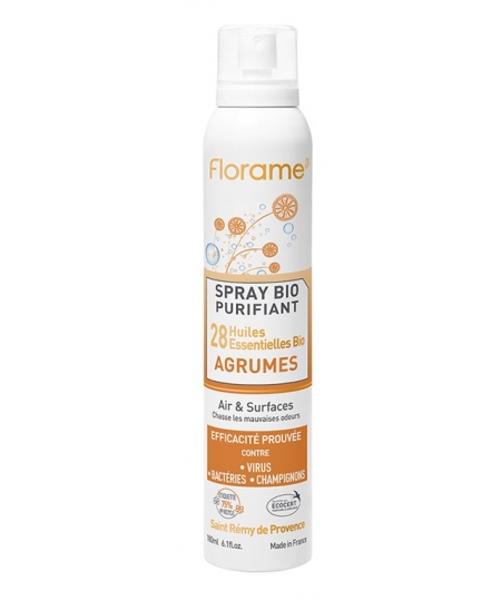 Florame - Spray purifiant agrumes aux 28 huiles essentielles - 180 ml