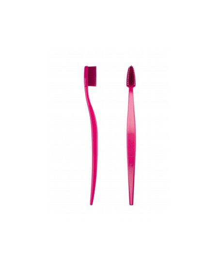 Bio Brush - Brosse à dents medium souple écologique adulte ROSE x1