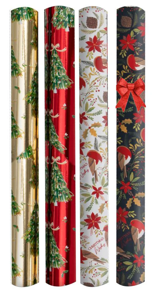 Facile à intégrer au jardin：Papier cadeau motifs de Noël Pictura Diamond - Le rouleau