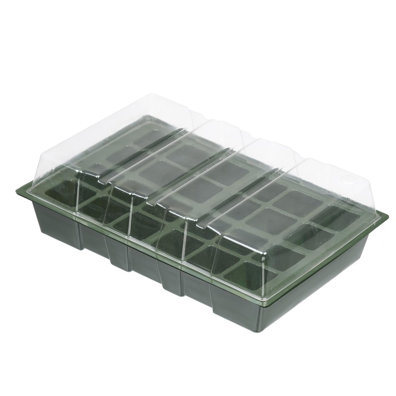 Mini-serre 4 terrines - 96 alvéoles pour semis réussis