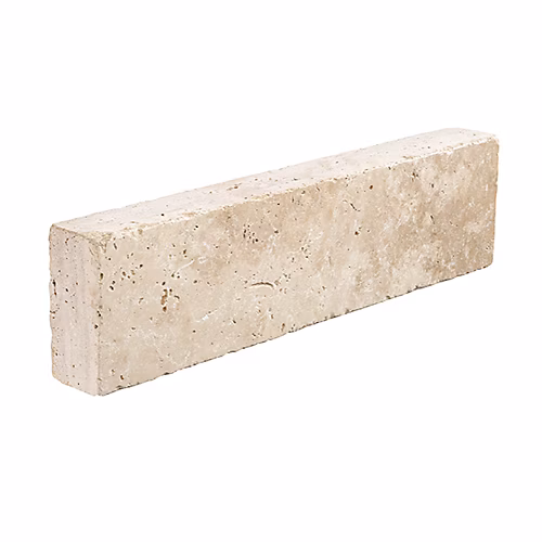 Bordure de jardin pierre travertin Beige Imperia – 50 × 15 × 5 cm, pièce, C-NEGOCE