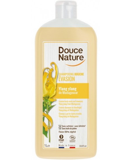Douce Nature - Shampooing Douche Evasion Ylang Ylang - 1 L