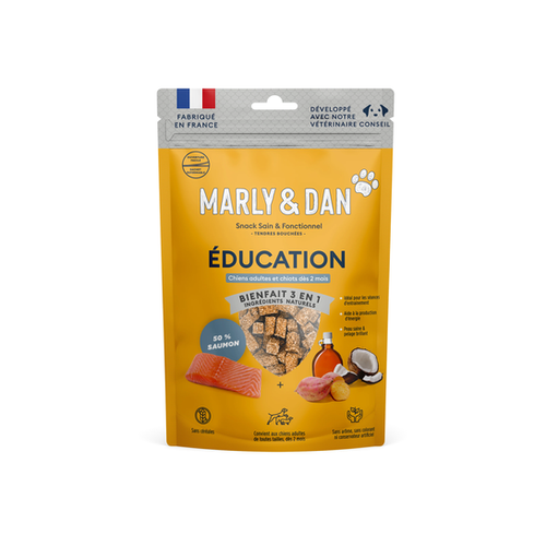 FRIANDISES POUR CHIEN TENDRES BOUCHÉES MARLY & DAN® - ÉDUCATION - 100G
