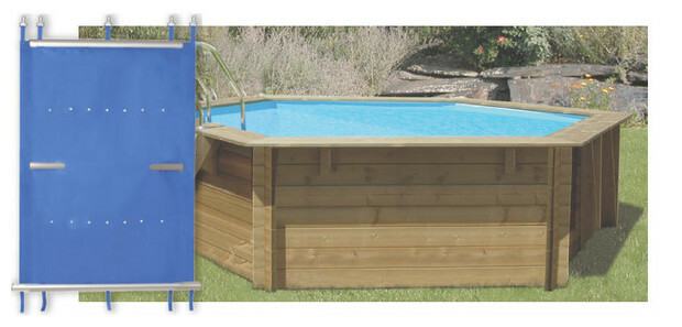 Couverture toutes saisons pour piscines hexagonales en bois