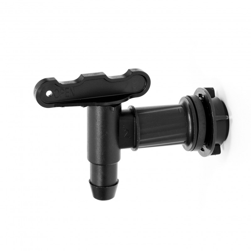 Robinet pour récupérateur d'eau de pluie - Noir polyéthylène