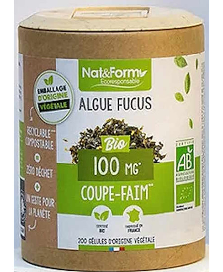 Nat et Form - Algue Fucus Bio 200 gélules