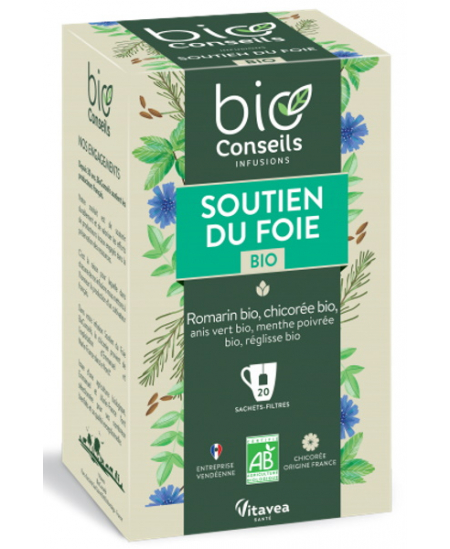 Bio Conseils - Infusion Soutien du Foie bio - 20 sachets