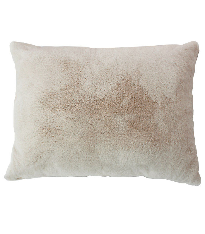 Coussin effet fourrure 65 × 50cm | 65 × 50cm – Beige