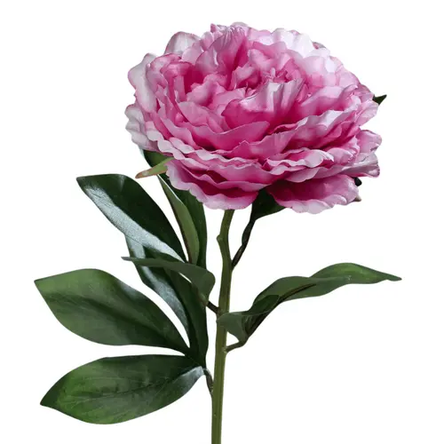 Idée pour le jardin：Pivoine artificielle en tige coloris lavande - 63 cm