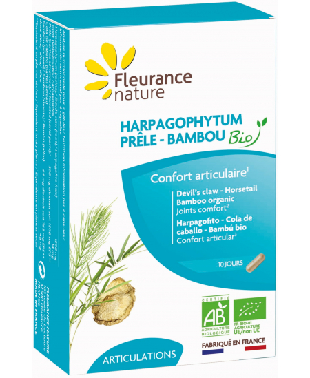 Fleurance nature - Harpagophytum Prêle Bambou Bio 40 gélules