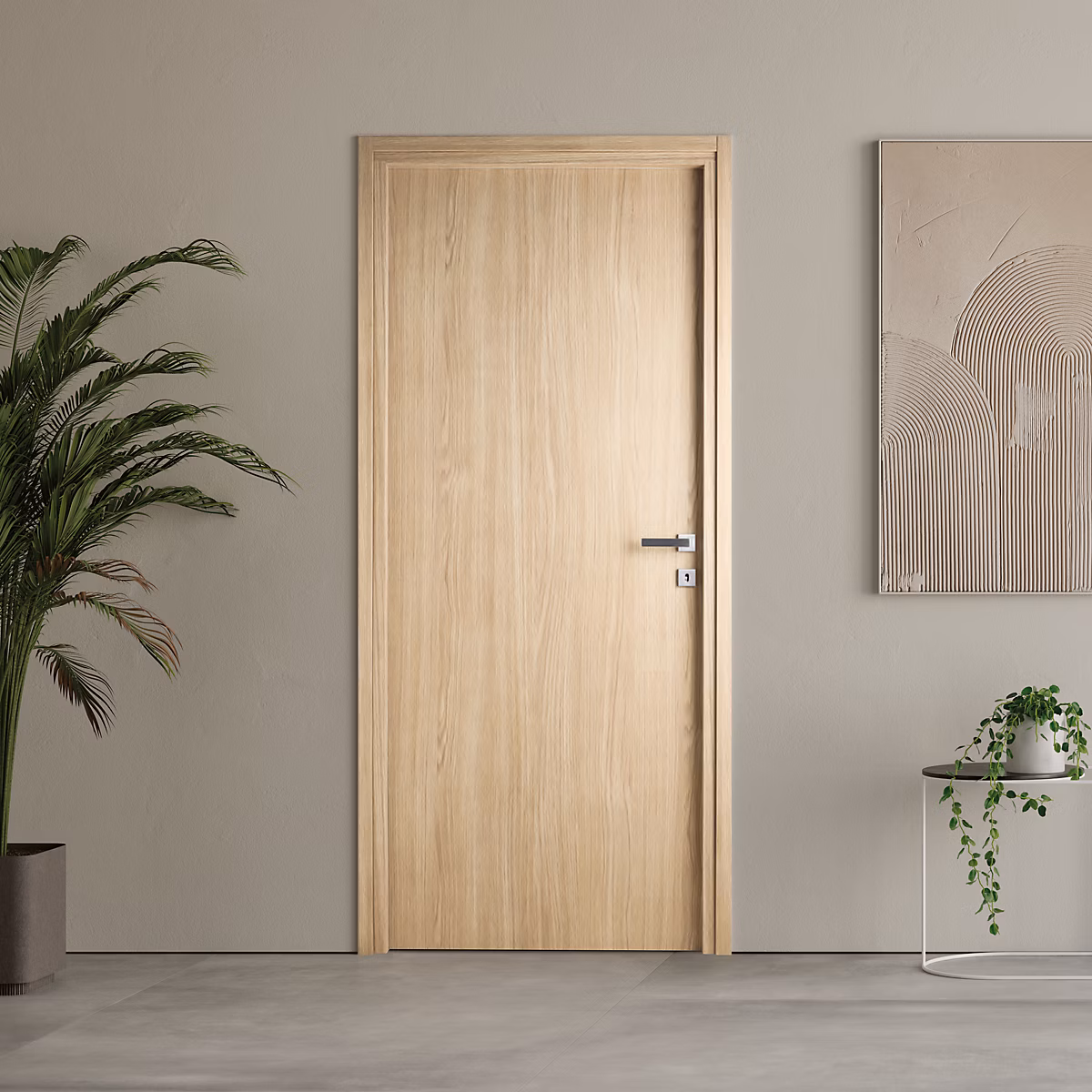 Bloc-porte (porte battante avec encadrement) – Bloc porte ESSENCE CHENE 93 réversible