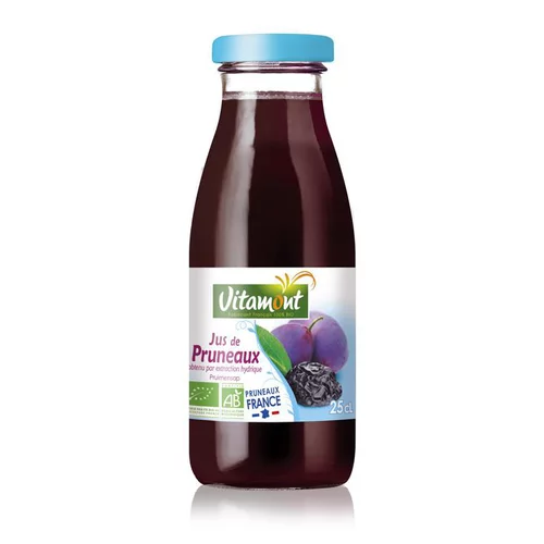 Sélection jardin：Mini jus de pruneaux de France bio - 25 cl