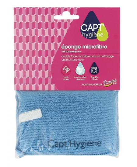 Capt' Hygiène - Eponge microfibre Cap't hygiène multi usages