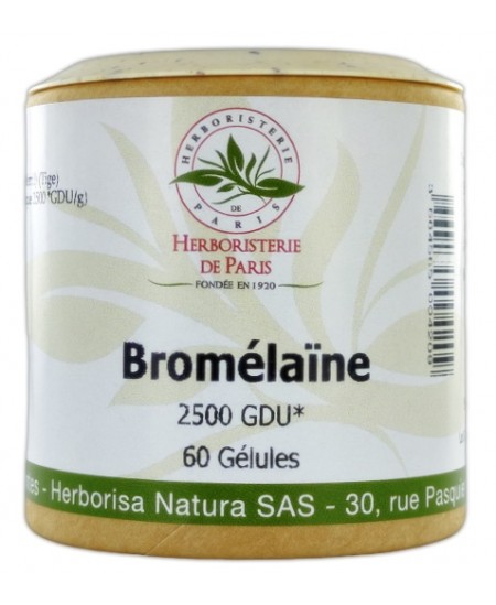 Herboristerie de paris - Bromelaine 2500 GDU fort 320 mg 60 gélules
