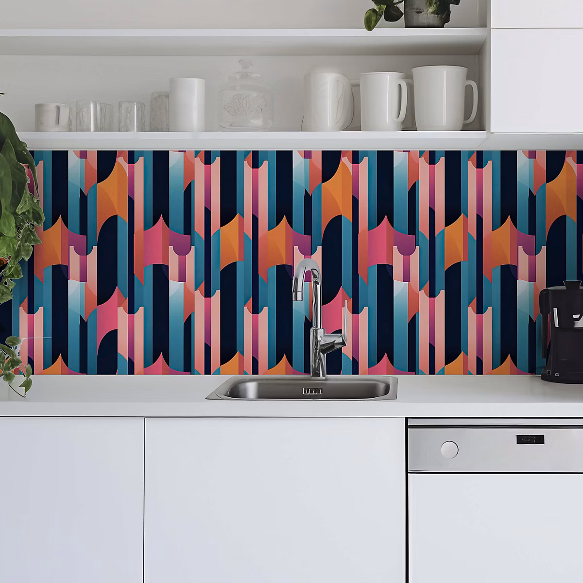 Crédence adhésive déco design 60 × 400cm