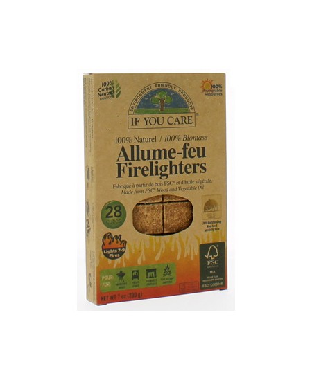 If You Care Allume feu 100% naturel 28 cubes