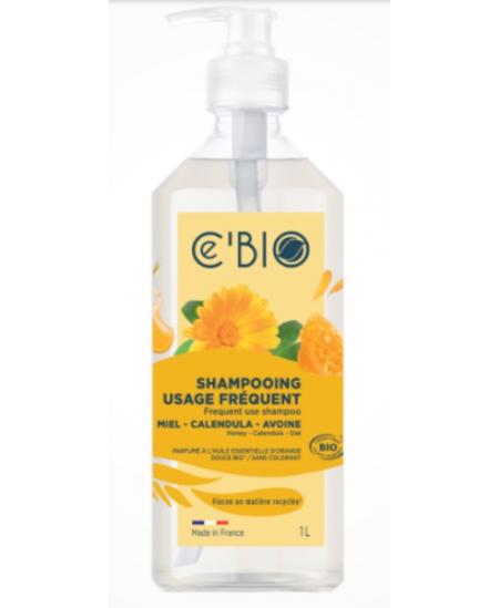 Shampooing usage fréquent Miel Calendula Avoine 1L C'BIO