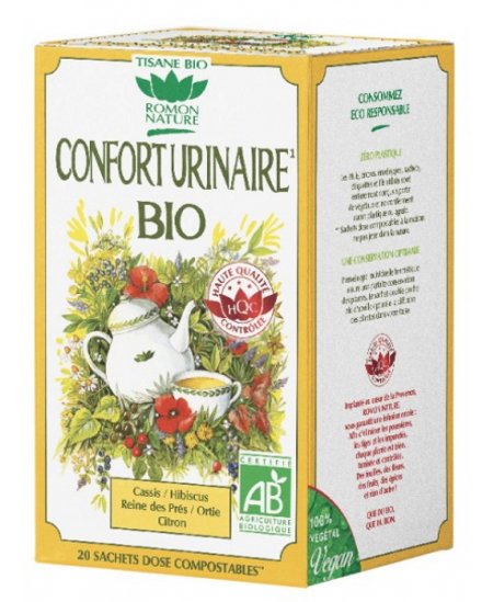 Romon Nature Tisane Confort Urinaire bio 20 sachets de 32 gr