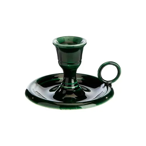 Idée simple：Chandelier avec anse en aluminium vert - 11 x 12 x 7 cm