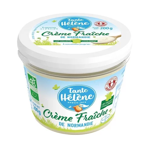 Confort jardin：Crème fraîche de Normandie Tante Hélène - 20 cl