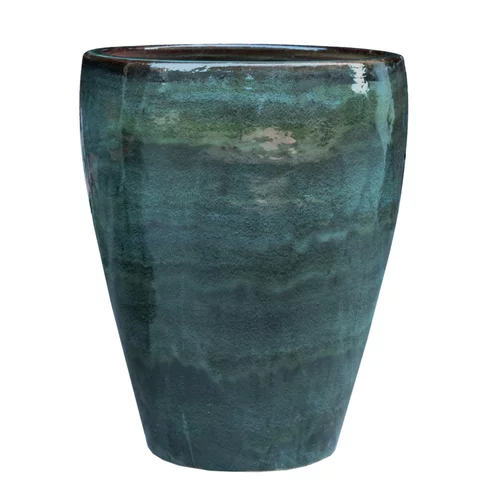 À découvrir pour le jardin：Jarre en grès émaillé vert Amande Decolines Littoral - Ø 38 x H 43 cm